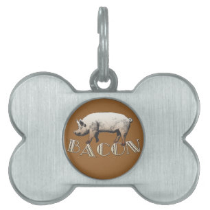 Médaillons Pour Animaux Domestiques Acrobat BACON Pig