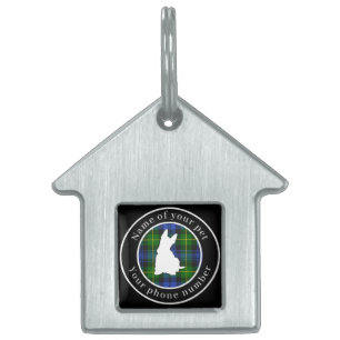 Médaillons Pour Animaux Domestiques Adam Tartan Scottie Dog Personnalisé