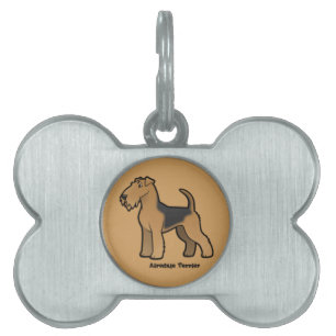Médaillons Pour Animaux Domestiques airedale terrier