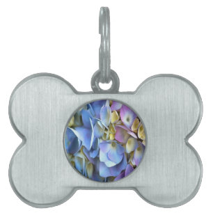 Médaillons Pour Animaux Domestiques Arbuste bleu Hydrangea Arbuste Artistique Bossom