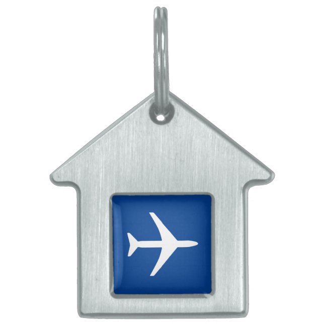Médaillons Pour Animaux Domestiques Avion Avion Avion Pilote Volant (Devant)