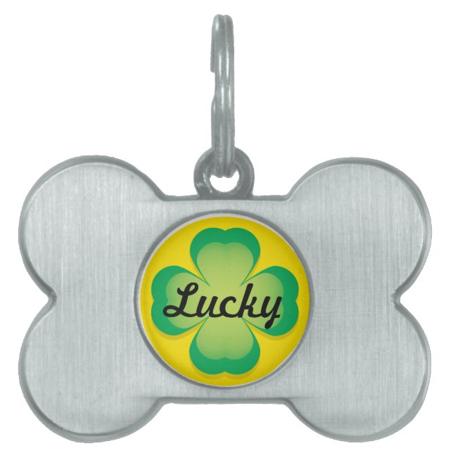 Médaillons Pour Animaux Domestiques Balise Chien de clé Lucky (Devant)