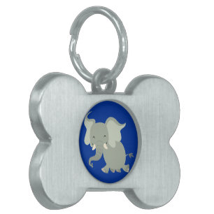 Médaillons Pour Animaux Domestiques Balise Jote Cartoon Elephant Pet