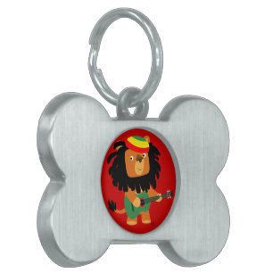 Médaillons Pour Animaux Domestiques Balise Jote Cartoon Lion de Zion Pet
