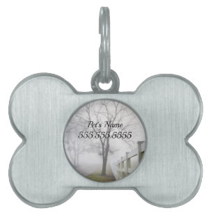 Médaillons Pour Animaux Domestiques Balise Mystical Misty Morning Pet ID