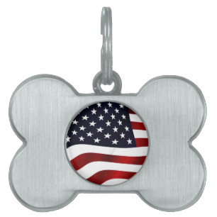 Médaillons Pour Animaux Domestiques Balise Patriotic Pet