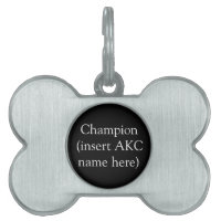 Balise personnalisée du champion AKC