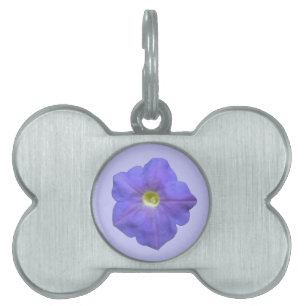 Médaillons Pour Animaux Domestiques Balise pour animal de compagnie Blue Petunia