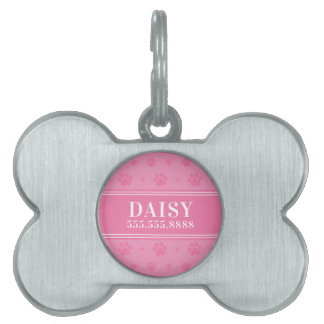 Médaillons Pour Animaux Domestiques Balise pour animal de compagnie encadrée Monogramm