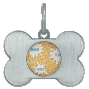 Médaillons Pour Animaux Domestiques Bam ! Prisonnier de guerre ! Coup ! Style comique