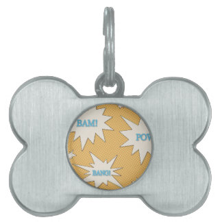 Médaillons Pour Animaux Domestiques Bam ! Prisonnier de guerre ! Coup ! Style comique