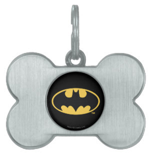 Médaillons Pour Animaux Domestiques Batman Symbol   Oval Logo