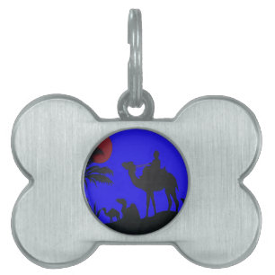 Médaillons Pour Animaux Domestiques Beau Extraordinaire Sunset Camel Safari Art Imprim
