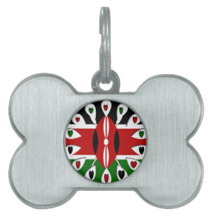 Médaillons Pour Animaux Domestiques Beau Kenya Lovely Hearts Art Motif Extraordinaire