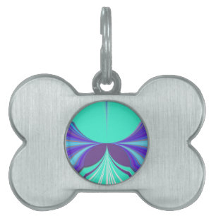 Médaillons Pour Animaux Domestiques Belle extraordinaire Motif Cyan Motif Motif
