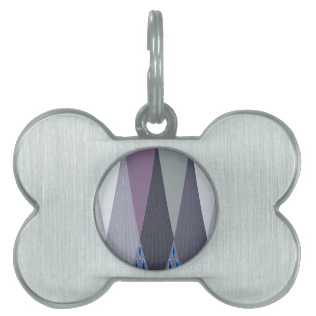 Médaillons Pour Animaux Domestiques Belle impression Extraordinaire Chevron Design Art (Devant)
