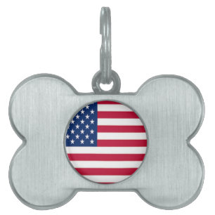 Médaillons Pour Animaux Domestiques Bijoux pour chiens patriotiques - Étiquettes - Fou