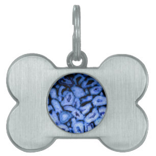 Médaillons Pour Animaux Domestiques Blue Quartz Agate Gees bleu pierre angulaire