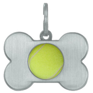 Médaillons Pour Animaux Domestiques Boule de tennis personnalisable