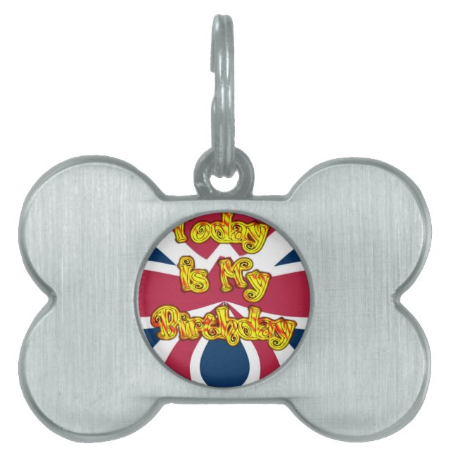 Médaillons Pour Animaux Domestiques British Birday Gifts Art Print (Devant)