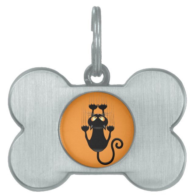 Médaillons Pour Animaux Domestiques Cat Falling down fun dessin personnage (Devant)