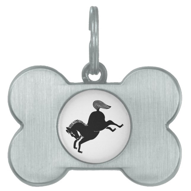 Médaillons Pour Animaux Domestiques Cheval au galop (Devant)