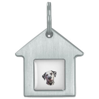 Médaillons Pour Animaux Domestiques Chien Dalmatien Créez votre propre texte personnal