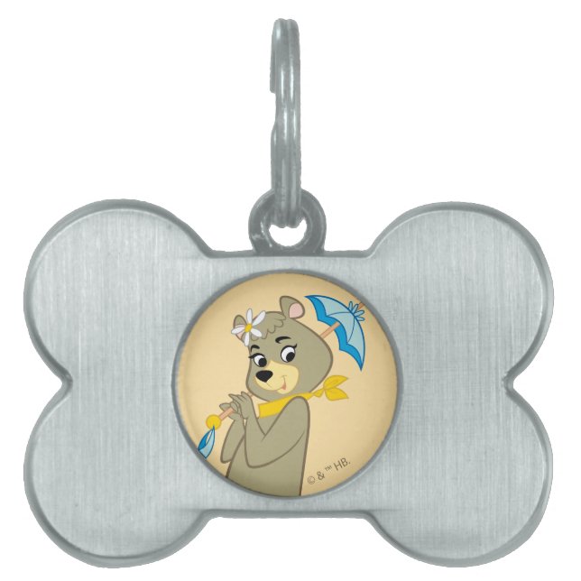 Médaillons Pour Animaux Domestiques Cindy Bear tenant le parasol (Devant)