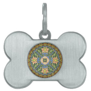Médaillons Pour Animaux Domestiques Cloisonne Chine Patter Asiatique Oriental