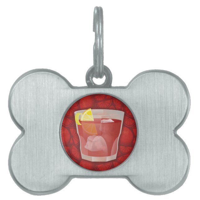Médaillons Pour Animaux Domestiques cocktail Americano (Devant)