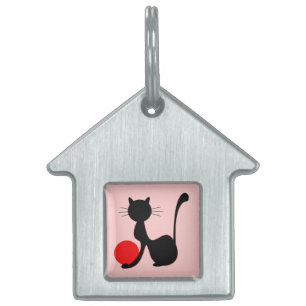 Médaillons Pour Animaux Domestiques Collier pour chat noir