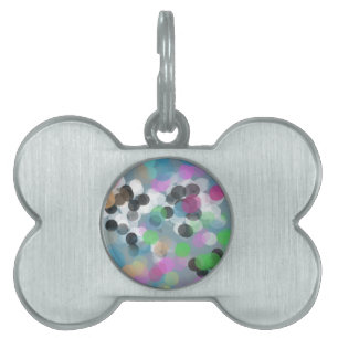Médaillons Pour Animaux Domestiques Colorful Confeti