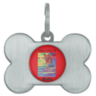 Médaillons Pour Animaux Domestiques Customiser canine sur le animal de plage