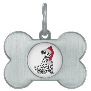 Médaillons Pour Animaux Domestiques Dalmatie de Noël