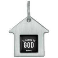 DÉDIÉ À DIEU PERSONNALISABLE COOL TEXTE BLANC