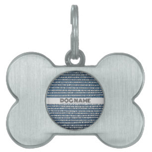 Médaillons Pour Animaux Domestiques Denim et diamants Rhinestones Chic Festive Bling