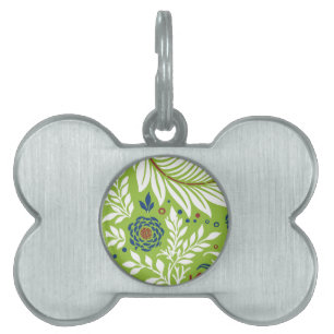 Médaillons Pour Animaux Domestiques Design floral 27