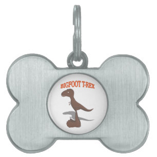 Médaillons Pour Animaux Domestiques Dessin T-Rex Bigfoot