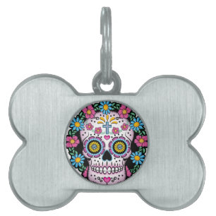 Médaillons Pour Animaux Domestiques Dia de los Muertos