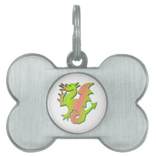 Médaillons Pour Animaux Domestiques Dragon stylisé
