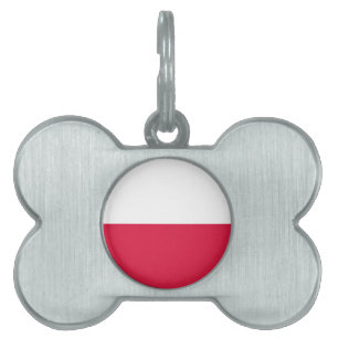 Médaillons Pour Animaux Domestiques Drapeau de la Pologne