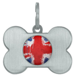 Médaillons Pour Animaux Domestiques Drapeau de l'Angleterre cool