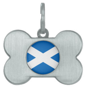 Médaillons Pour Animaux Domestiques Drapeau de l'Ecosse - Bratach na h-Alba