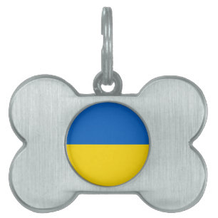 Médaillons Pour Animaux Domestiques Drapeau de l'Ukraine