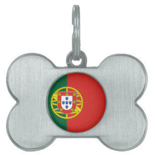Médaillons Pour Animaux Domestiques Drapeau du Portugal