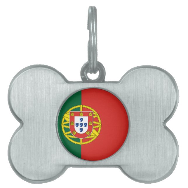 Médaillons Pour Animaux Domestiques Drapeau du Portugal (Devant)