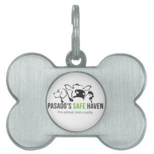 Médaillons Pour Animaux Domestiques Étiquette d'animal familier de logo de sanctuaire