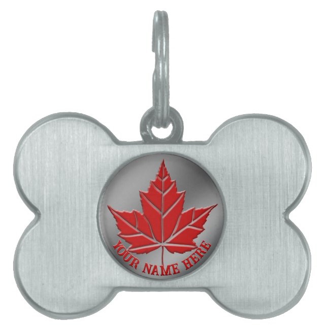 Médaillons Pour Animaux Domestiques Étiquette de chien personnalisée Canada Souvenirs  (Devant)