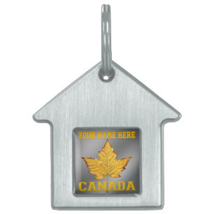 Médaillons Pour Animaux Domestiques Étiquette de chien personnalisée Canada Souvenirs 