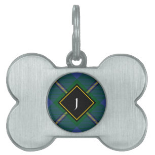 Médaillons Pour Animaux Domestiques Étiquette d'identification Clan Johnston Tartan